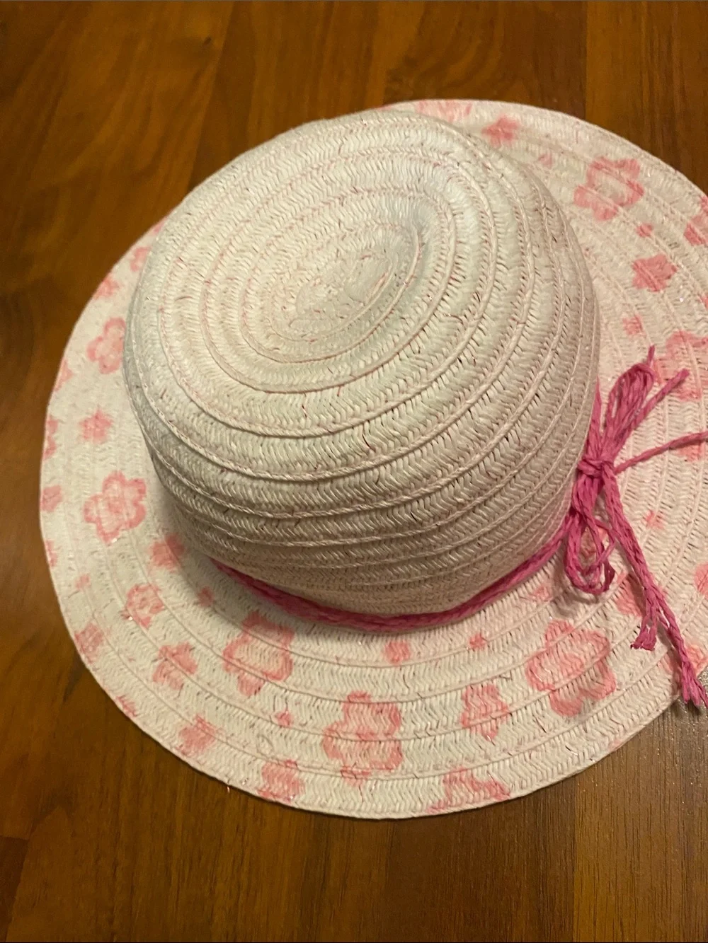 Kids Pink Sun Hat Set– Cute Pink Patterned Summer Hat